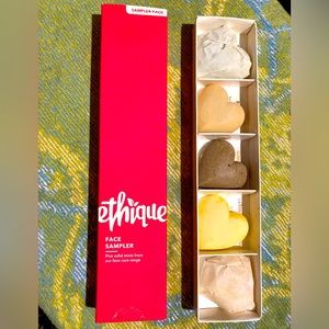 NEW! 5 Piece Heart Shaped Face Soap Sampler Set By Ethique